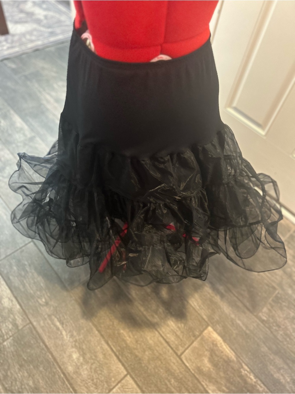 Black Ruffle - Women's Flouncy Layered Petticoat
